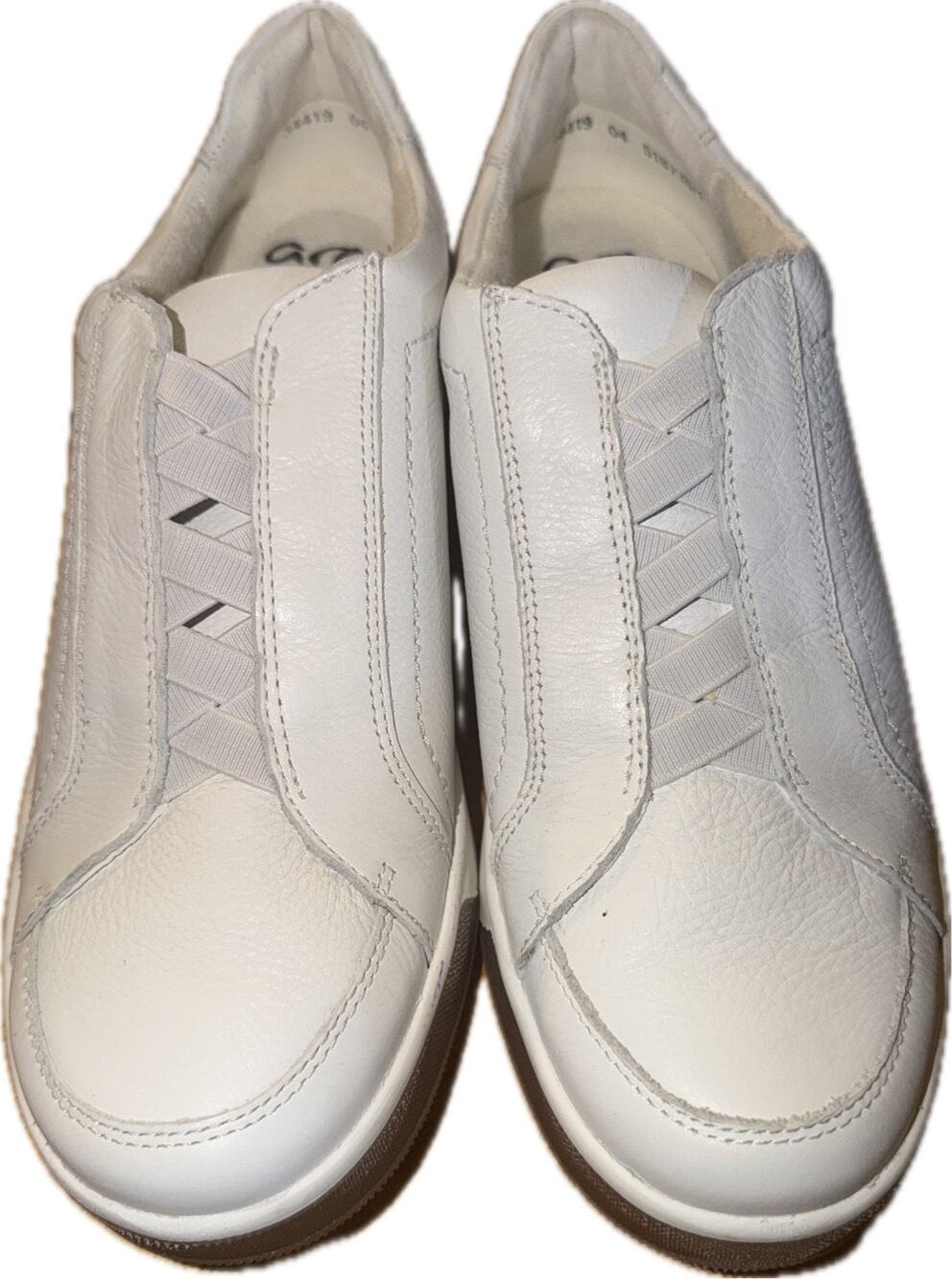 Ara Soft Slip-On Sneakers Womens 5.5 White Comfort Cushioned MSRP $205